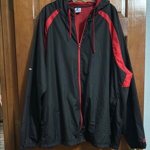 STARTER Black and Red Windbreaker Jacket